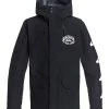 Quiksilver Veste Imperméable - True Black -Quiksilver Soldes 221b4a2f747c41b887a0169382377a1f