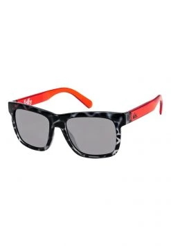 Quiksilver BALKY - Lunettes De Soleil - Shiny Black Tort/flash Silver