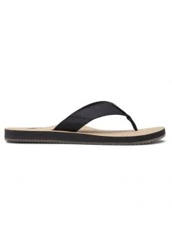 Quiksilver MOLOKAI ABYSS NATURAL - Tongs - Black/brown/brown -Quiksilver Soldes 23fbf1b62da24d86b3e92491327c4a45