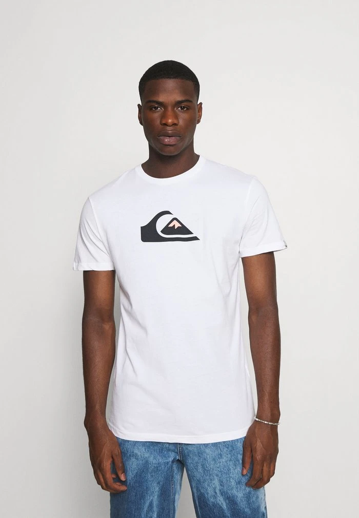 COMP LOGO SS - T-shirt imprimé - white Quiksilver COMP LOGO SS - T-shirt Imprimé - White -Quiksilver Soldes 24534d885ae243078f5ddfcac17b475d
