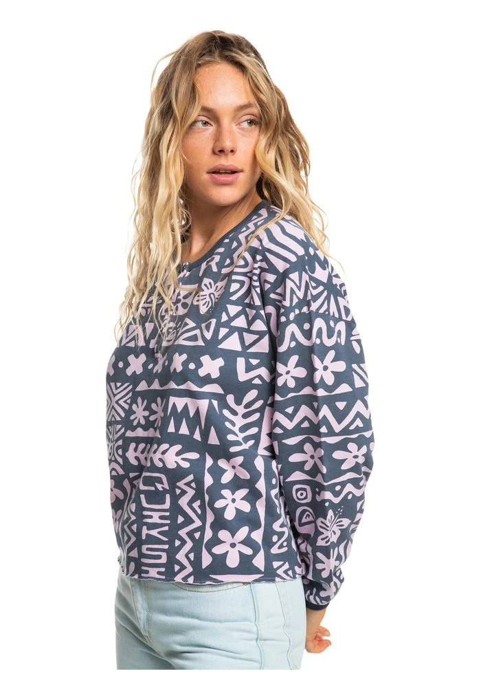 Quiksilver Sweatshirt - Vintage Indigo Tropical Trip 7 Quiksilver Sweatshirt - Vintage Indigo Tropical Trip – Image 5