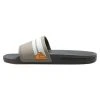 Quiksilver RIVI SLIDE - Sandales De Bain - Grey/grey/orange -Quiksilver Soldes 24a43d98fd2a446a9d51a2cf2b942d57