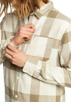 Quiksilver MOTHERFLY - Chemise - Oatmeal Motherfly -Quiksilver Soldes 24eb93862f1a4581b0160a2e4e674b3e