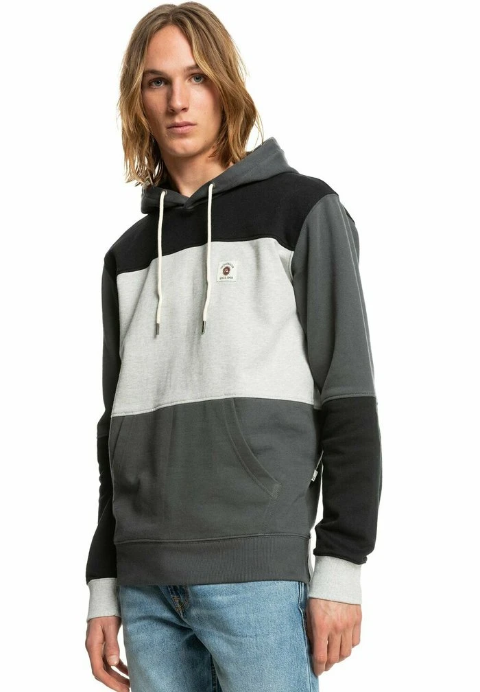 Quiksilver CHROMEBLOCK - Sweat à Capuche - Black/grey 6 Quiksilver CHROMEBLOCK - Sweat à Capuche - Black/grey – Image 4