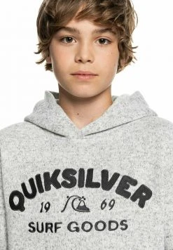 Quiksilver KELLER - Sweat à Capuche - Light Grey Heather -Quiksilver Soldes 28103bdaa8354fcb84a1a8c883ec91ee