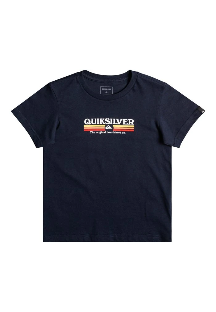 Quiksilver LINED UP - T-shirt Imprimé - Dark Blue 3 Quiksilver LINED UP - T-shirt Imprimé - Dark Blue