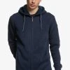 Quiksilver KELLER - Sweat à Capuche Zippé - Parisian Night -Quiksilver Soldes 2aaea3d3fa924d688ec3f6a7fb583a7a