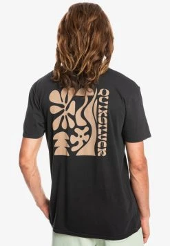 Quiksilver BE STILL MANCHES COURTES - T-shirt Imprimé - Black -Quiksilver Soldes 2b397f985b72428c99588f13928463b6