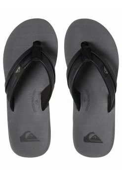 Quiksilver CARVER SQUISH - Tongs - Black/grey/black -Quiksilver Soldes 2bd7b18d53794ede952ebb5404046223