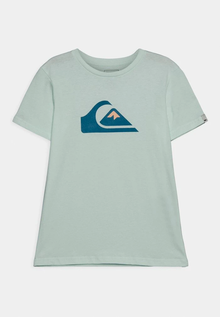Quiksilver COMP LOGO - T-shirt Imprimé - Blue Glass 3 Quiksilver COMP LOGO - T-shirt Imprimé - Blue Glass
