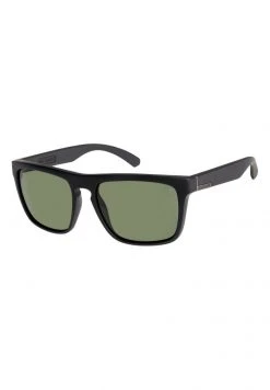 Quiksilver THE FERRIS POLARISED - Lunettes De Soleil - Matte Black/green Polarized