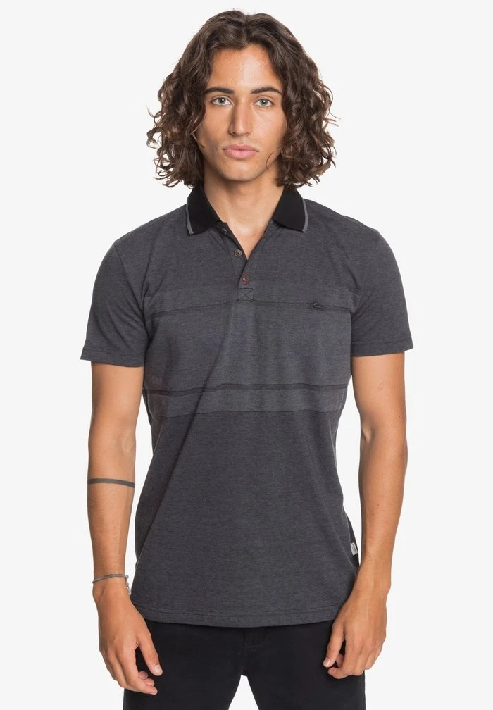 Quiksilver LES RAMIERS - Polo - Black 3 Quiksilver LES RAMIERS - Polo - Black