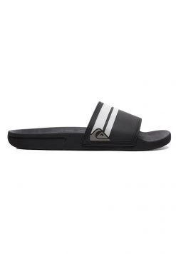Quiksilver RIVI SLIDE - Sandales De Bain - Black/white