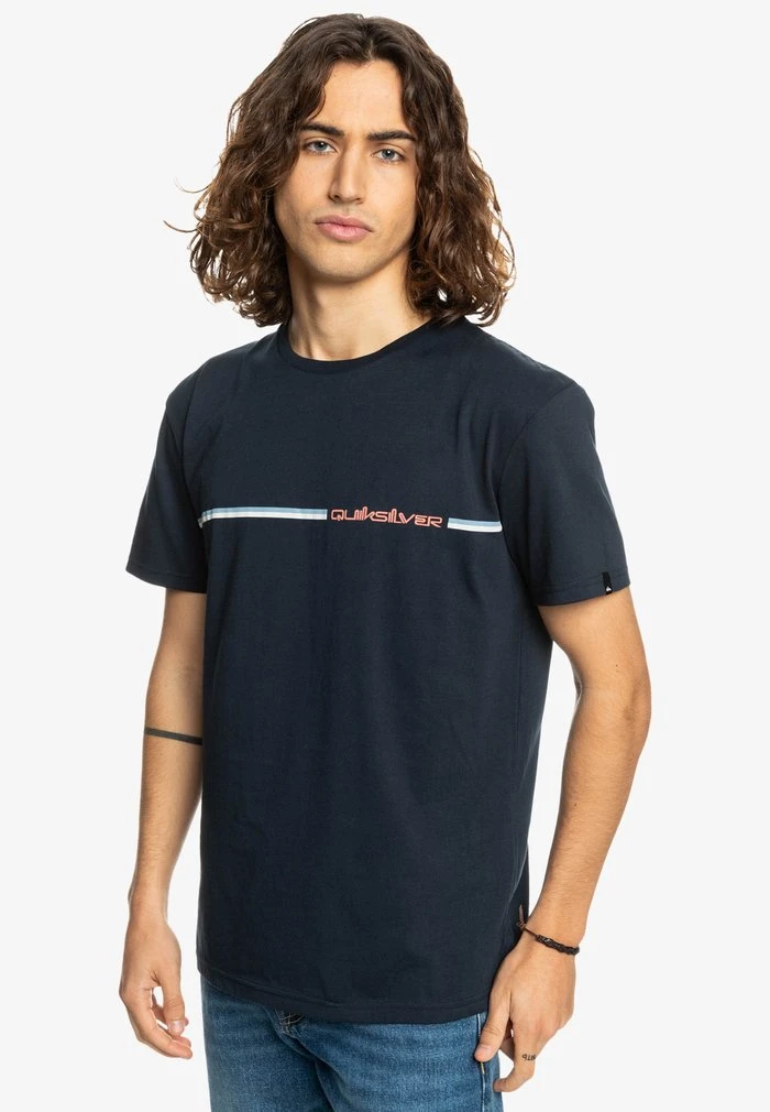 T-shirt imprimé - navy blazer Quiksilver T-shirt Imprimé - Navy Blazer -Quiksilver Soldes 30fe98ac03ef45c7b7b4c00839f99fab