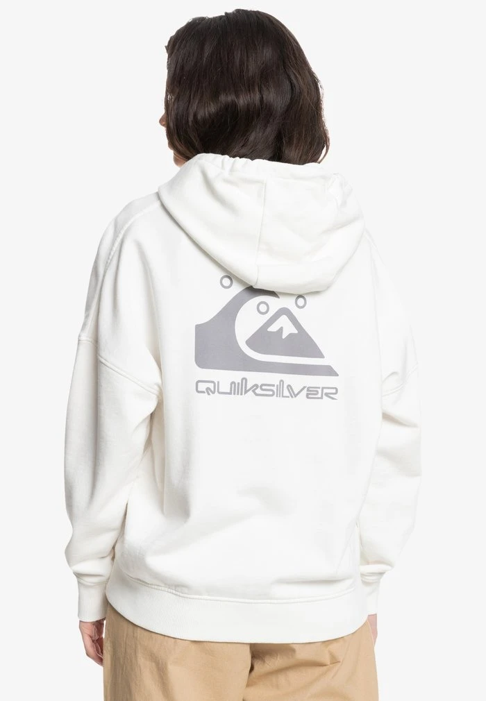 FRAU - Sweat à capuche - white Quiksilver FRAU - Sweat à Capuche - White -Quiksilver Soldes 3116bc7b9a2f4b11b72b8569a26e7fac