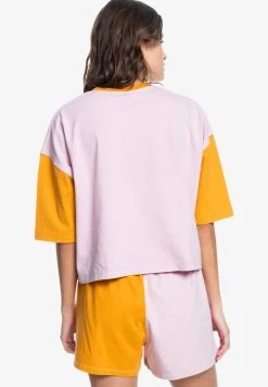 Quiksilver VINTAGE CAMISETA DE MANGA - T-shirt Imprimé - Bleached Mauve -Quiksilver Soldes 332c23513a454498a85c039c0e8f0397