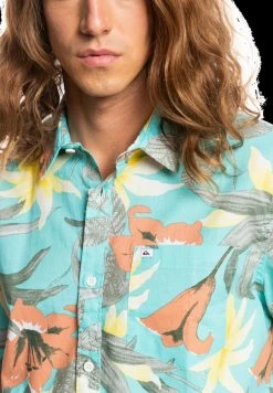 Quiksilver GARDEN PATH - Chemise - Blue Garden Path -Quiksilver Soldes 33c15e32d78f45fab2954001bfc4b69b