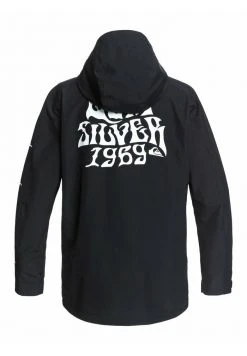 Quiksilver Veste Imperméable - True Black -Quiksilver Soldes 33c2e169bfed4c0a9b627444b951d11f