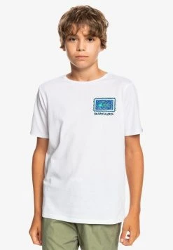 Quiksilver RADICAL ROOTS SS YTH - T-shirt Imprimé - White