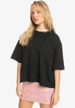 Quiksilver MANCHES COURTES - T-shirt Basique - Black