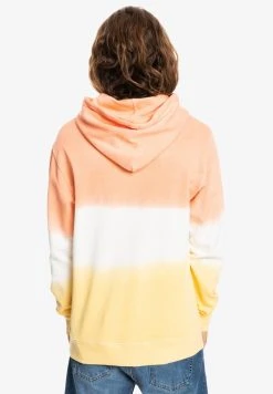 Quiksilver OMBRE DYE HOOD - Sweat à Capuche - Peach Pink Ombre Dye -Quiksilver Soldes 34b6548d47bf4eafbc78ece5888d522b