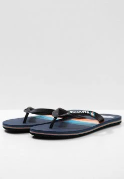 Quiksilver MOLOKAI SEASONS - Tongs - Black/blue/blue -Quiksilver Soldes 34f8033d63c04dc2a4368a0dd0087904