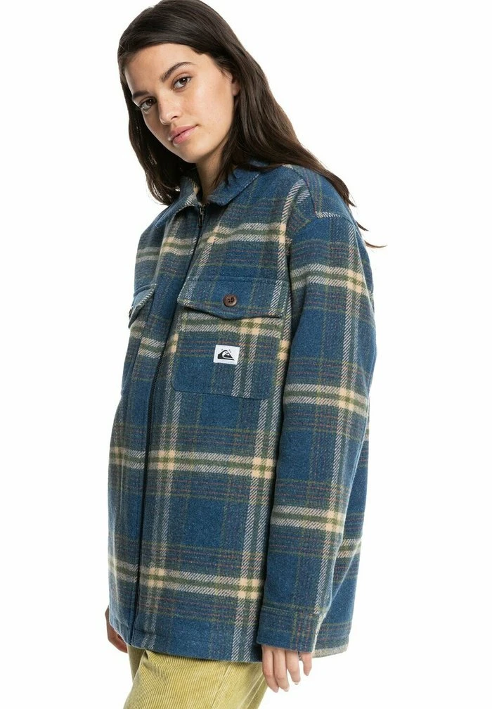 Quiksilver SOFT MOOD - Veste Mi-saison - Dark Denim Soft Mood Check 6 Quiksilver SOFT MOOD - Veste Mi-saison - Dark Denim Soft Mood Check – Image 4