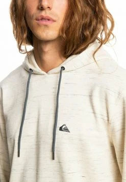Quiksilver BAY RISE EQYFT - Sweat à Capuche - Antique White Spacedye -Quiksilver Soldes 35b39529efaa4038a6aad68469a994de