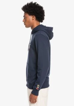 Quiksilver Sweat à Capuche - Navy Blazer -Quiksilver Soldes 35bb3bc8f4574948be295509791905b5