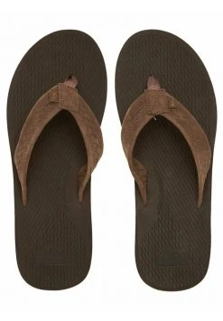 Quiksilver LEFT COASTA - Tongs - Brown/brown/brown -Quiksilver Soldes 35d95a67696546c39840c08ede232feb