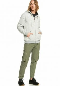 QUIKSILVER™ KELLER SHERPA - Sweat à Capuche - Light Grey Heather -Quiksilver Soldes 36804cb0d9c74cd39414abae8f8a2df0