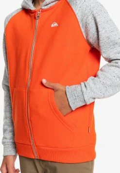 Quiksilver EASY DAY ZIP YOUTH - Sweat à Capuche Zippé - Cherry Tomato -Quiksilver Soldes 3701e85b239e4ca59c4fe94320c4377b