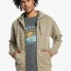 Quiksilver TRIP AWAY - Sweat à Capuche Zippé - Fallen Rock -Quiksilver Soldes 371af568bb804fc5a7280ba8d706484c