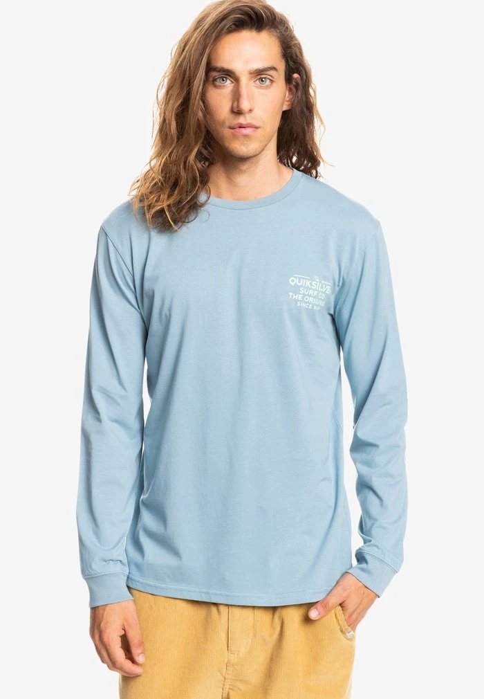 Quiksilver T-shirt à Manches Longues - Mottled Royal Blue 3 Quiksilver T-shirt à Manches Longues - Mottled Royal Blue