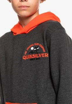 Quiksilver OPEN SPOT HOOD YOUTH - Sweatshirt - Dark Grey Heather -Quiksilver Soldes 3947a27645c94b8c904c5f75b526133b