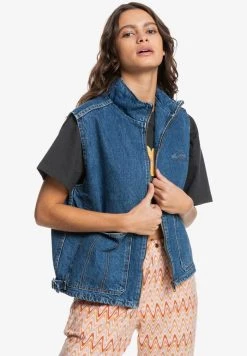 Quiksilver ROAD NIGHT - Veste Sans Manches - Medium Blue