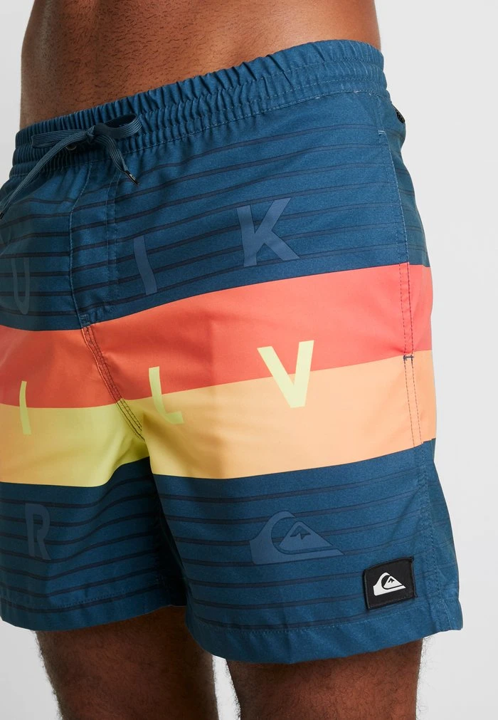Quiksilver WORD BLOCK VOLLEY 17 - Short De Bain - Majolica Blue 6 Quiksilver WORD BLOCK VOLLEY 17 - Short De Bain - Majolica Blue â Image 4