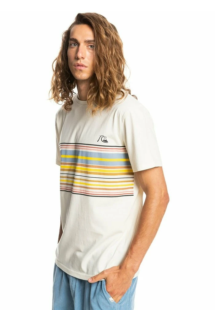 Quiksilver RYTHMIC STRIPE - T-shirt Imprimé - Antique White 6 Quiksilver RYTHMIC STRIPE - T-shirt Imprimé - Antique White – Image 4