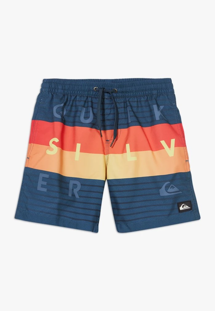 Quiksilver WORD BLOCK VOLLEY YOUTH - Short De Bain - Majolica Blue 3 Quiksilver WORD BLOCK VOLLEY YOUTH - Short De Bain - Majolica Blue