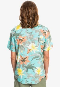 Quiksilver GARDEN PATH - Chemise - Blue Garden Path -Quiksilver Soldes 3addba1eba4f4ebda13f7ed14db0ddbc