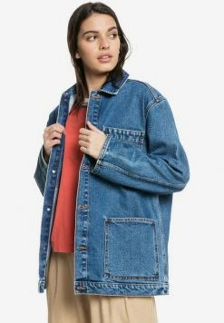 Quiksilver Veste En Jean - Medium Blue -Quiksilver Soldes 3b17faee0f3b4cd796a776be29db425f