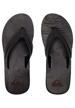 Quiksilver Tongs - Black Black Brown -Quiksilver Soldes 3b1a740e3d374c46bba32fa71b509dc1