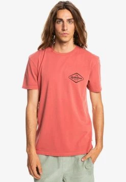 Quiksilver STIR IT UP MANCHES COURTES POUR EQYZ - T-shirt Imprimé - Burnt Ochre