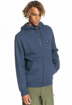 Quiksilver Sweat à Capuche Zippé - Insignia Blue -Quiksilver Soldes 3d73accd8815426697395dee807c1e65