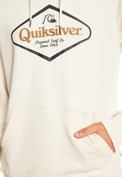 Quiksilver STIR IT UP - Sweat à Capuche - Antique White -Quiksilver Soldes 3e6a2b368a9743ae990257600c321546