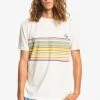 Quiksilver RYTHMIC STRIPE - T-shirt Imprimé - Antique White -Quiksilver Soldes 4003ed450fce41c5b85c3ba78e21997a
