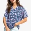 Quiksilver SUNNY RIDE - Chemisier - Tropical Trip Vintage Indigo