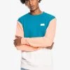 Quiksilver TAPED - Sweatshirt - Sea Port -Quiksilver Soldes 43ea2feb1bf34478a7f3abd8e6d3cbce