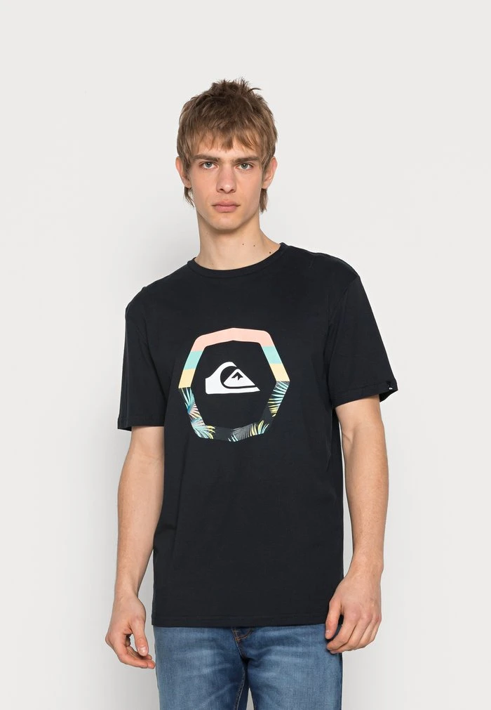 Quiksilver UP RISE - T-shirt Imprimé - Black 3 Quiksilver UP RISE - T-shirt Imprimé - Black