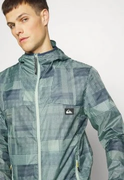 Quiksilver SUM IT - Veste Imperméable - Frosty Green Grids -Quiksilver Soldes 45158bff8bf14607b5fb3b100a217eb0